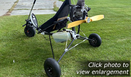 Click here to view an enlargement - ATF Soaring Trike with Electric Engine and new Discovery 207 Wing - FOR SALE