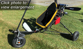 Click here to view an enlargement - ATF Light Soaring Trike with Simonini engine - FOR SALE