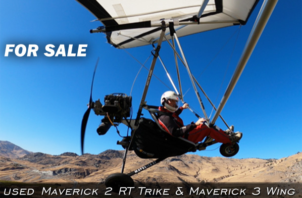 used Maverick 2 RT Trike with Maverick 3 Wing - FOR SALE