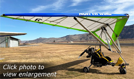 Click here to view an enlargement - used Sport X2 Navajo trike with new Mustang K15 Wing - FOR SALE