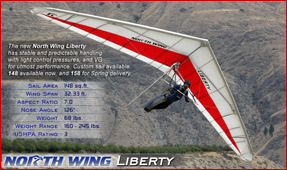 New Liberty Hang Glider from North Wing - Click Here to view an enlargement