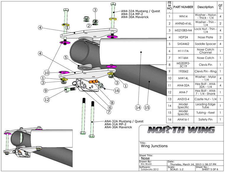 Wing Junction - Nose Assembly