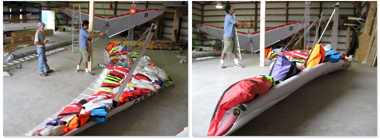 Quest GT5 Trike Wing · Load Test with 5,640 pounds of sand bags