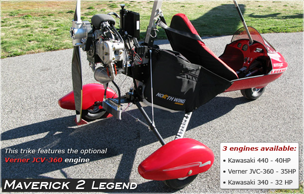 Click Here to view the Maverick 2 Legend ultralight trike
