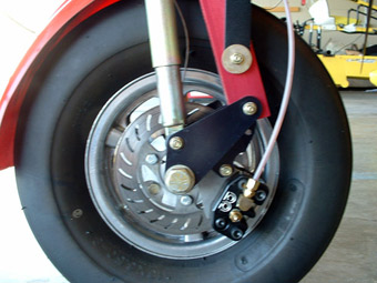 North Wing Scout XC Navajo 2-place Light Sport Trike � Front Disc Brake is a standard feature