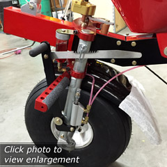 Click here to view an enlargement - NEW Triple-Clamp Front Fork for North Wing light sport aircraft
