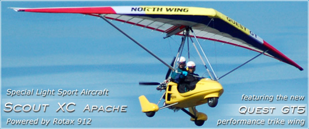 North Wing Design � Scout XC Apache 2-place Light Sport Trike � Special Light Sport Aircraft